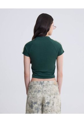 Camiseta Escote V  Para Mujer Verde Seven Seven