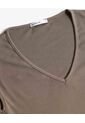 Top Rib Cuello Redondo  Para Mujer Verde Seven Seven de Seven Seven