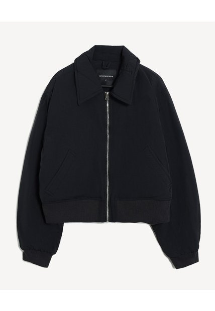 Chaqueta Bomber  Para Mujer Negro Seven Seven