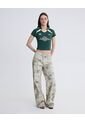 Camiseta Escote V  Para Mujer Verde Seven Seven de Seven Seven