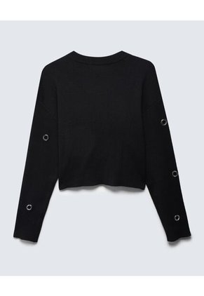 Saco Para Mujer Cuello Redondo Color Negro Marca Seven Seven #28330647