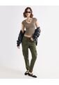 Top Rib Cuello Redondo  Para Mujer Verde Seven Seven de Seven Seven