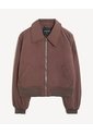 Chaqueta Bomber  Para Mujer Café Seven Seven de Seven Seven
