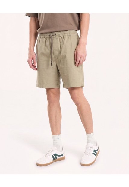 Bermuda Rústica Ajustable  Para Hombre Verde Seven Seven