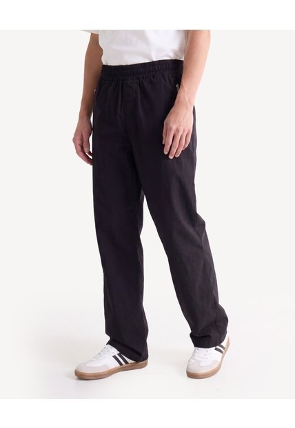 Jogger Recto Ligero  Para Hombre Negro Seven Seven