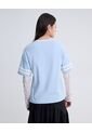Camiseta Manga Larga  Para Mujer Azul Seven Seven de Seven Seven