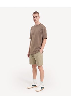 Bermuda Rústica Ajustable  Para Hombre Verde Seven Seven