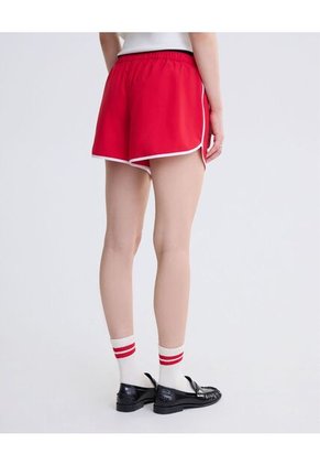 Short Deportivo En Tela  Para Mujer Rojo Seven Seven