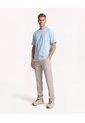 Camiseta Texturizada Relax  Para Hombre Celeste Seven Seven de Seven Seven