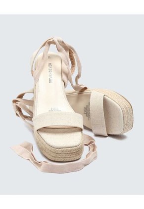 Sandalias Para Mujer Sandalia Plataforma Color Crema Marca Seven Seven #28690088