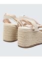 Sandalias Para Mujer Sandalia Plataforma Color Crema Marca Seven Seven #28690088 de Seven Seven