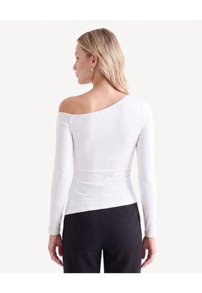 Camiseta Con Recogidos  Para Mujer Crudo Seven Seven
