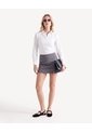 Skort Sastrero Versátil  Para Mujer Gris Seven Seven de Seven Seven