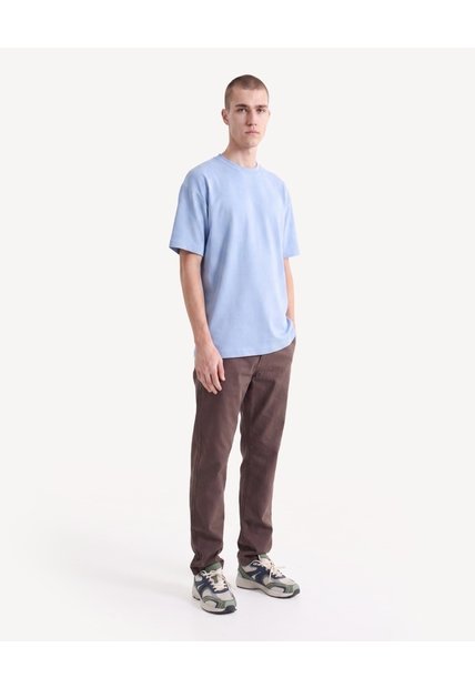 Camiseta Piqué Relax  Para Hombre Azul Seven Seven