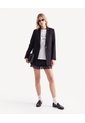 Short Satinado Encaje  Para Mujer Negro Seven Seven de Seven Seven