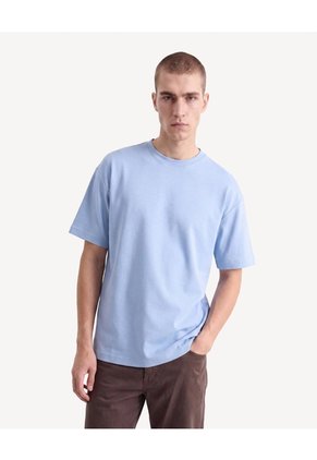 Camiseta Piqué Relax Para Hombre Azul Seven Seven