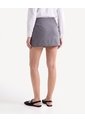 Skort Sastrero Versátil  Para Mujer Gris Seven Seven de Seven Seven
