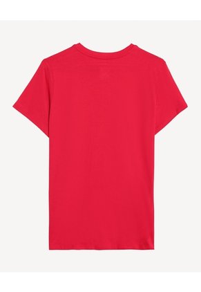 Camiseta Screen Semiajustada  Para Mujer Rojo Seven Seven