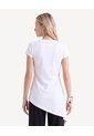Camiseta Asimetría Sutil  Para Mujer Crudo Seven Seven de Seven Seven