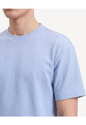 Camiseta Piqué Relax Para Hombre Azul Seven Seven