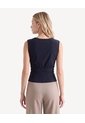 Camiseta Ojal Frontal  Para Mujer Negro Seven Seven de Seven Seven