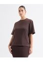 Camiseta Oversize Estampada - Seven Studio | Maygel Coronel  Para Mujer Café Seven Seven de Seven Seven