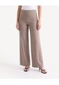 Pantalón Recto Con Cortes  Para Mujer Taupe Seven Seven de Seven Seven