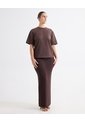 Camiseta Oversize Estampada - Seven Studio | Maygel Coronel  Para Mujer Café Seven Seven de Seven Seven