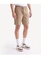 Bermuda Stretch Encauchada  Para Hombre Camel Seven Seven de Seven Seven