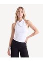 Camiseta Halter Con Escote  Para Mujer Blanco Seven Seven de Seven Seven