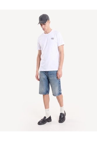 Camiseta Estampada  Para Hombre Blanco Seven Seven Seven Seven