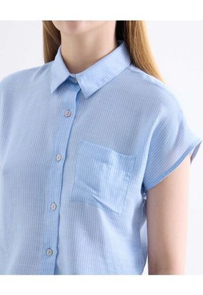 Blusa  Para Mujer Manga Corta Color Azul Marca Seven Seven #28124133