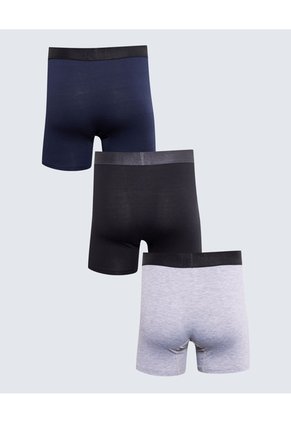 Pack X 3 Bóxer Medio X3 Para Hombre Azul Seven Seven