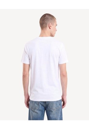 Camiseta Estampada  Para Hombre Blanco Seven Seven