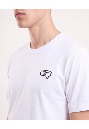 Camiseta Estampada  Para Hombre Blanco Seven Seven