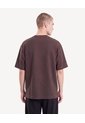 Camiseta Oversize Tejida  Para Hombre Café Seven Seven de Seven Seven