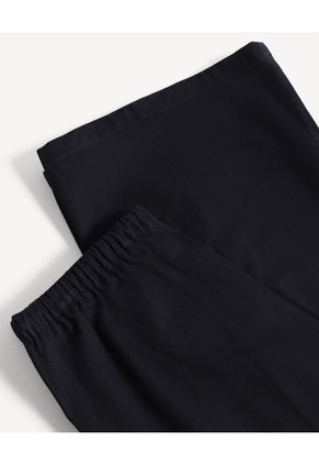 Pantalón Cargo Pretina Ajustable  Para Mujer Negro Seven Seven