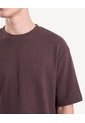 Camiseta Oversize Tejida  Para Hombre Café Seven Seven de Seven Seven