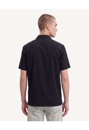 Camisa Viori Regular Para Hombre Negro Seven Seven
