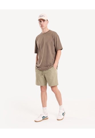 Camiseta Comfort Fluida  Para Hombre Verde Seven Seven Seven Seven