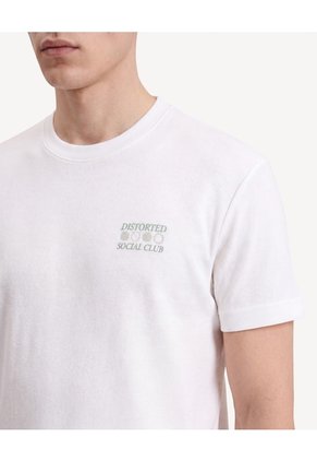 Camiseta Screen Texturizada  Para Hombre Crudo Seven Seven