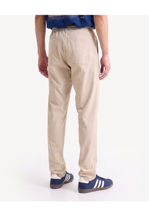 Pantalón Carrot Tejido  Para Hombre Beige Seven Seven
