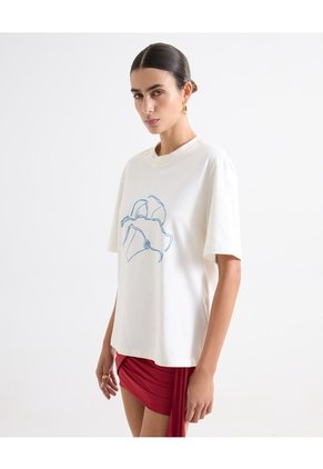 Camiseta Oversize Estampado Playero - Seven Studio | Maygel Coronel  Para Mujer Crudo Seven Seven