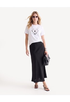 Camiseta Con Estampado Para Mujer Crudo Seven Seven