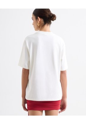 Camiseta Oversize Estampado Playero - Seven Studio | Maygel Coronel  Para Mujer Crudo Seven Seven