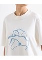 Camiseta Oversize Estampado Playero - Seven Studio | Maygel Coronel  Para Mujer Crudo Seven Seven de Seven Seven