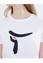 Camiseta Manga Corta Estampada  Para Mujer Blanco Seven Seven de Seven Seven