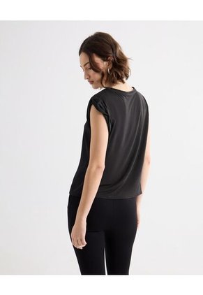 Blusa Para Mujer Manga Corta Color Negro Marca Seven Seven #28123301