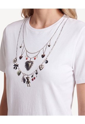 Camiseta Con Estampado Para Mujer Crudo Seven Seven