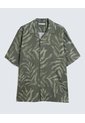 Camisa Resort Estampada  Para Hombre Verde Seven Seven de Seven Seven